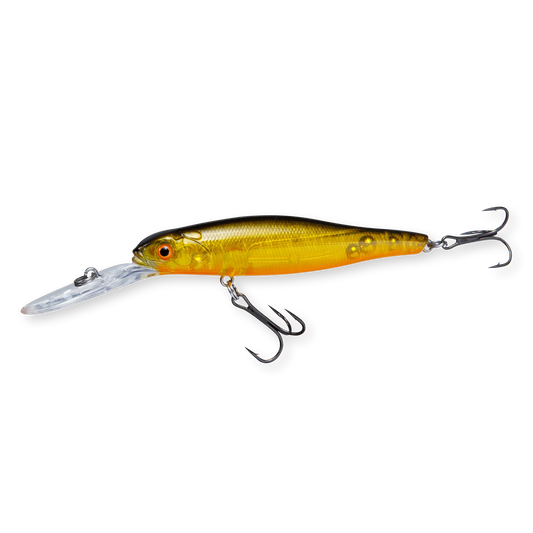 Beastly Diver Hot Lime is a jerkbait that gives you maximum visibility in murky water – a UV favorite for spring and autumn.