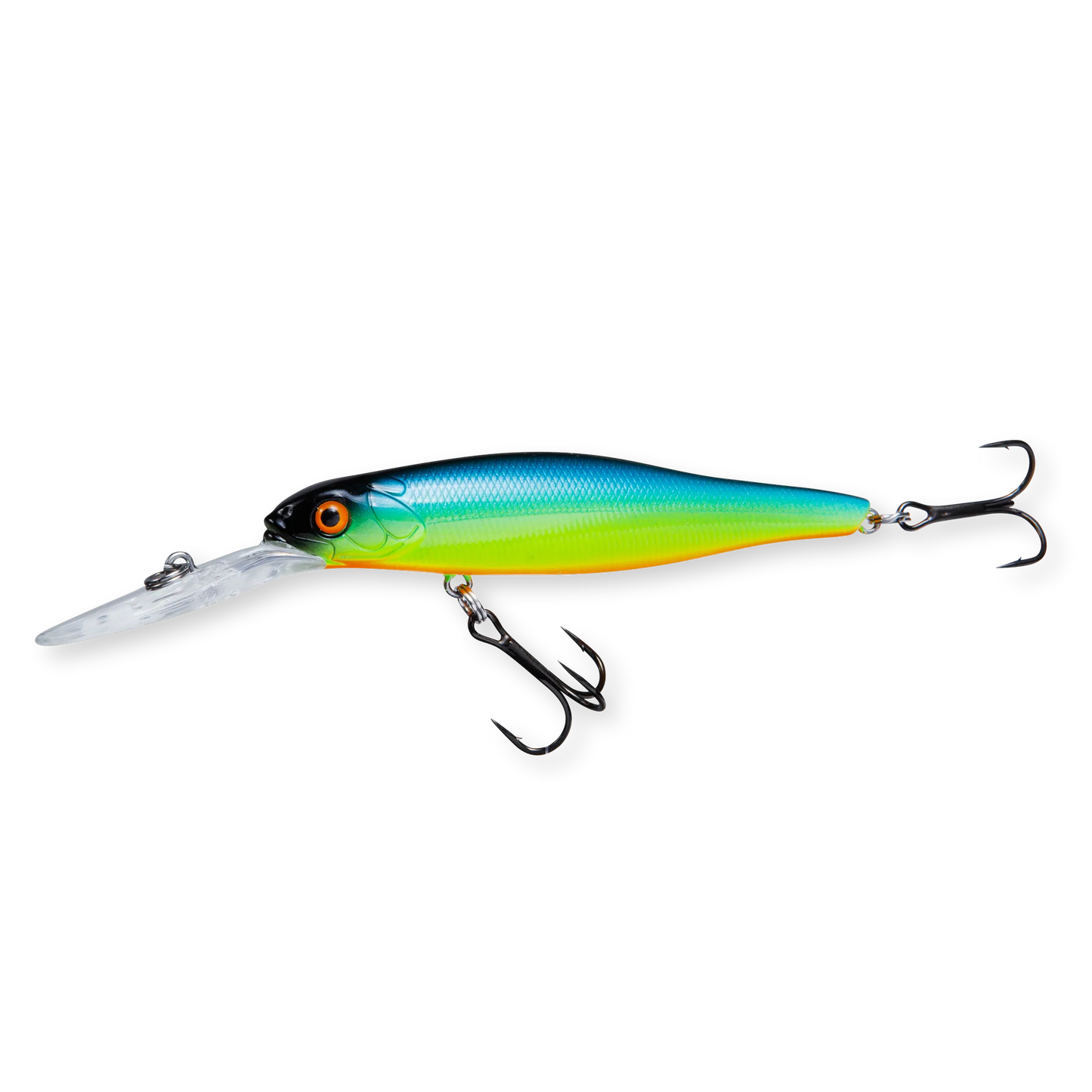 Beastly Diver Sunshine is a jerkbait that performs best in sunshine – the colour is highly visible and attracts fish in surface water.