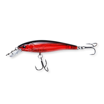 Beastly Minnow Finesse Blood Moon is a jerkbait that lights up at dusk and in murky water – designed for late bites.