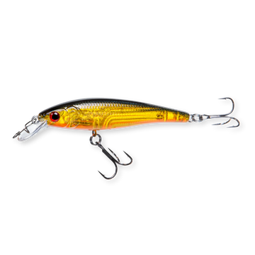Beastly Minnow Finesse Hot Lime ist ein Jerkbait, das in trübem Wasser maximale Sichtbarkeit bietet – eine UV-Farbe für Frühling und Herbst.