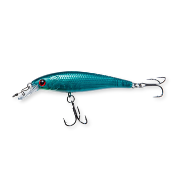 Beastly Minnow Finesse Metalic Green is a jerkbait with an all-round colour – metallic shimmer for all weather and waters.