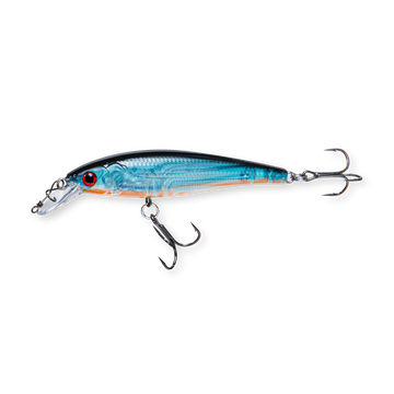 Beastly Minnow Finesse Night Shiner is a jerkbait that shines for night fishing – with a reflective finish for maximum attraction.