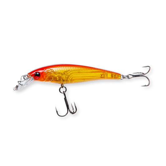 Beastly Minnow Finesse Spicy ist ein kontrastreicher Wobbler, der auffällt – perfekt wenn die Fische zögerlich sind.