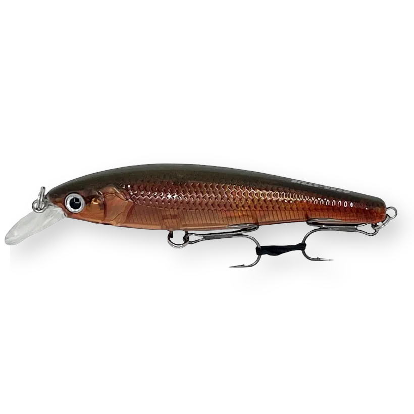Beastly Minnow CU is a jerkbait that gives a strong copper flash – ideal for autumn fishing in murky water.