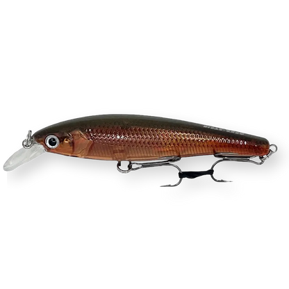 Beastly Minnow CU is a jerkbait that gives a strong copper flash – ideal for autumn fishing in murky water.