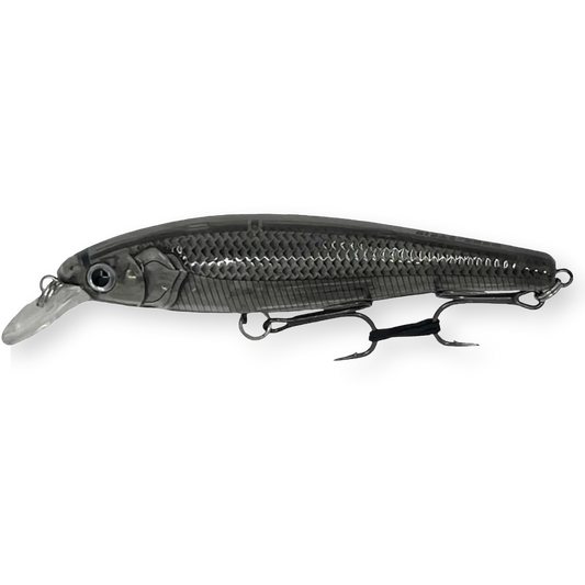 Beastly Minnow Dark Rider ist ein Jerkbait für Spätangler – Silhouette und Dunkelheit in perfektem Gleichgewicht.
