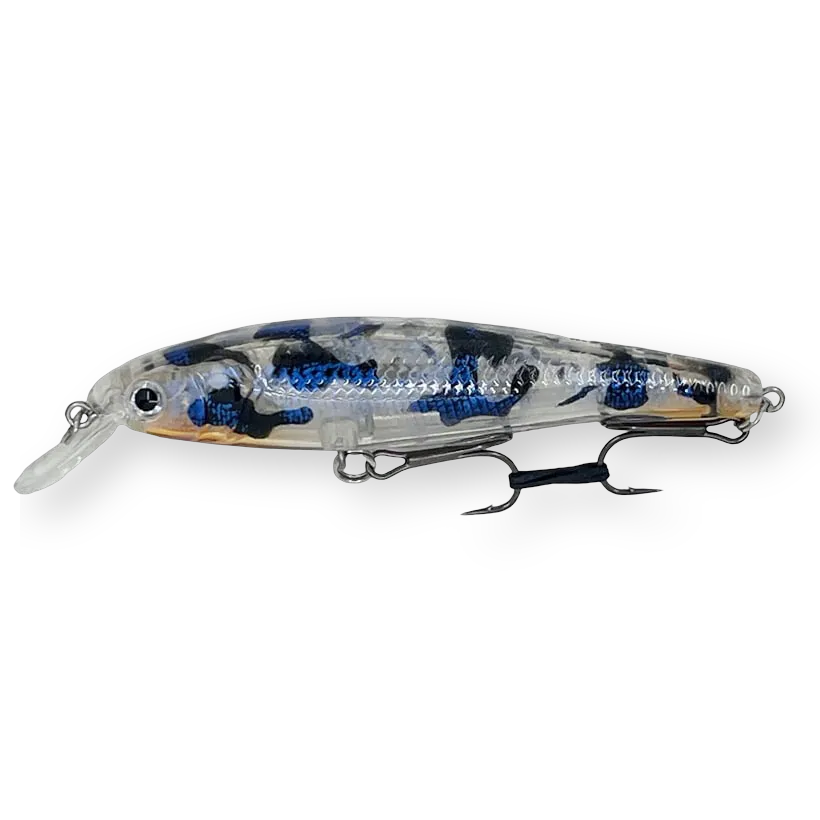 Beastly Minnow Ghost ist ein unaufdringliches, aber effektives Jerkbait in kristallklarem Wasser an hellen Sommertagen.