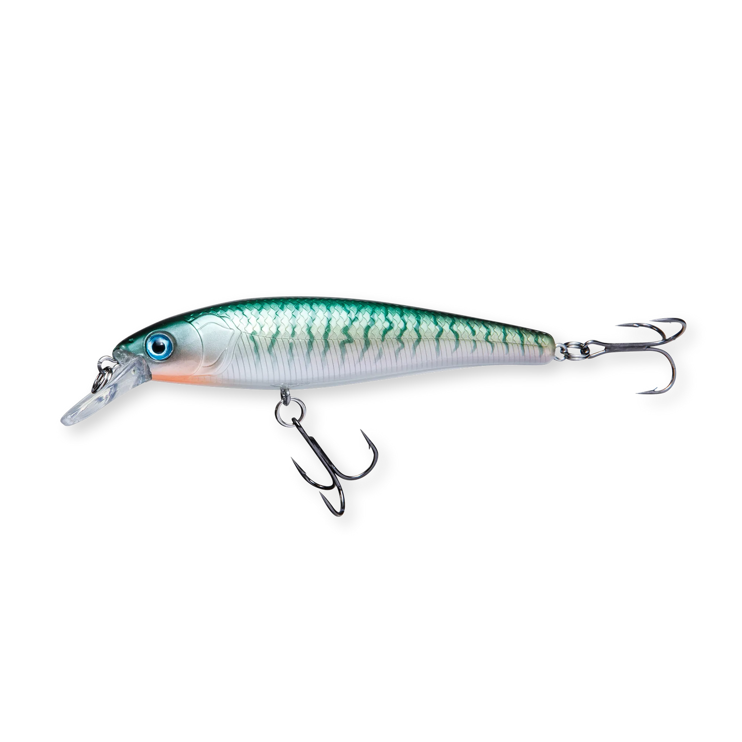 Beastly Minnow Stickleback ist ein Jerkbait, das einen Stichling nachahmt – eine ausgezeichnete Farbe fürs Schärenangeln in klarem Wasser.