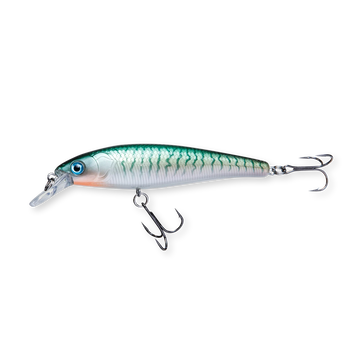 Beastly Minnow Stickleback ist ein Jerkbait, das einen Stichling nachahmt – eine ausgezeichnete Farbe fürs Schärenangeln in klarem Wasser.
