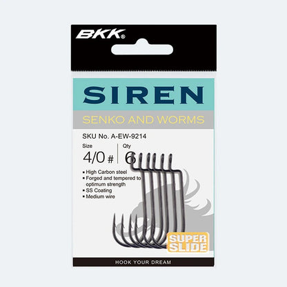 BKK Siren ist ein fein­drahtiger Offset‑Haken für dezente Präsentationen.