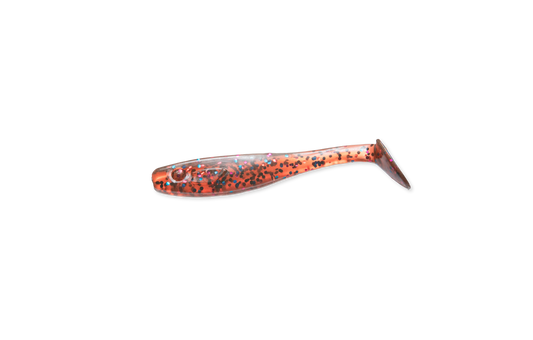 RenzShad Finesse Red Devil soft bait stands out in the water and triggers predatory fish to strike — extra effective in autumn.