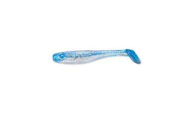 RenzShad Finesse Blue Pearl Gummiköder liefert eine natürliche Kleinfisch-Imitation in klarem Wasser – perfekt für Barsch.