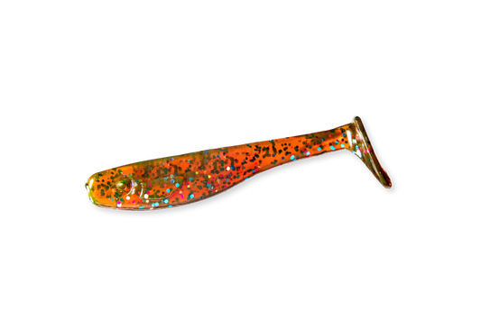 RenzShad Perch Red Devil soft bait stands out in the water and triggers predatory fish to strike – especially effective in autumn.