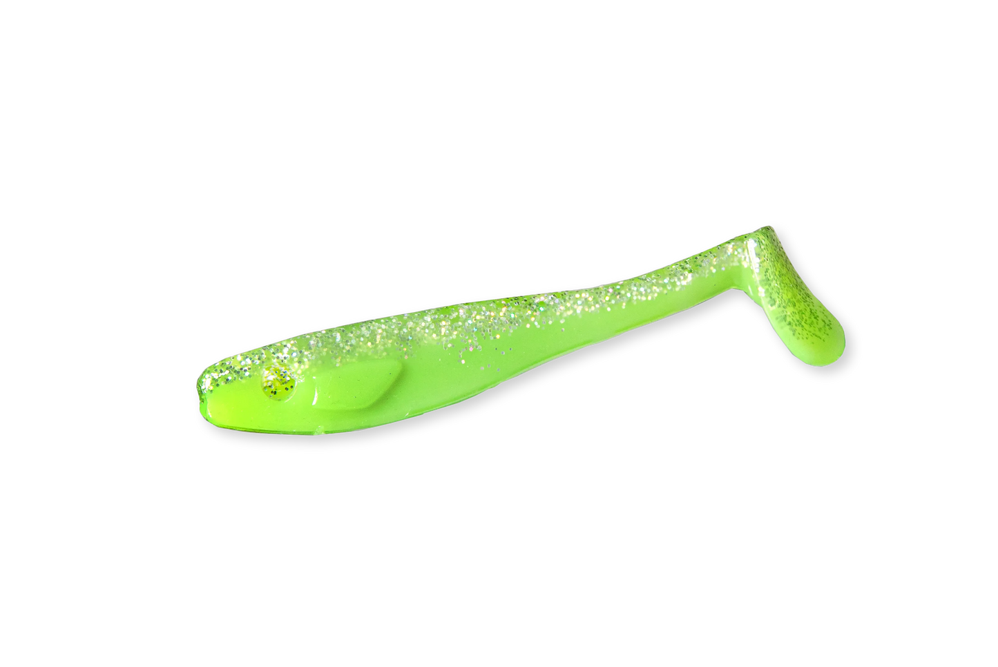 RenzShad Perch Green Lime Gummiköder ist ein UV-effektiver Köder, der in trübem Wasser gut sichtbar ist – ein Muss für den Sommer.
