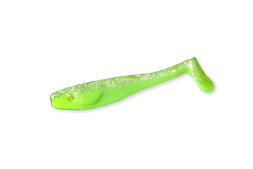 RenzShad Perch Green Lime Gummiköder ist ein UV-effektiver Köder, der in trübem Wasser gut sichtbar ist – ein Muss für den Sommer.