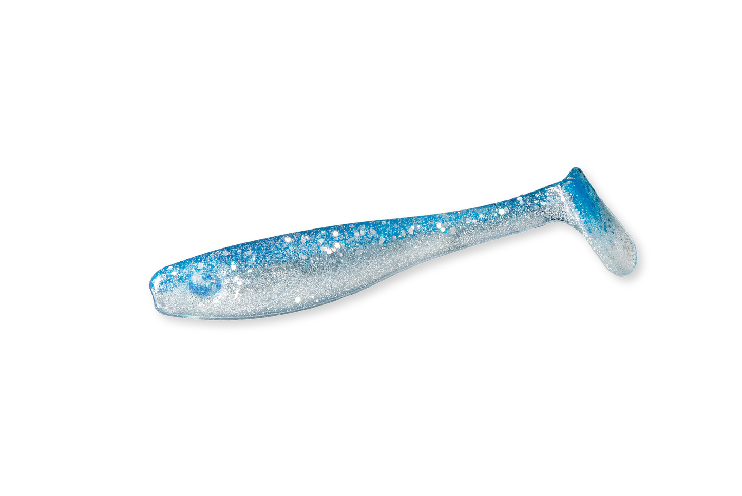 RenzShad Perch Blue Pearl Gummiköder liefert eine natürliche Kleinfischimitation im klaren Wasser – perfekt für Barsch.