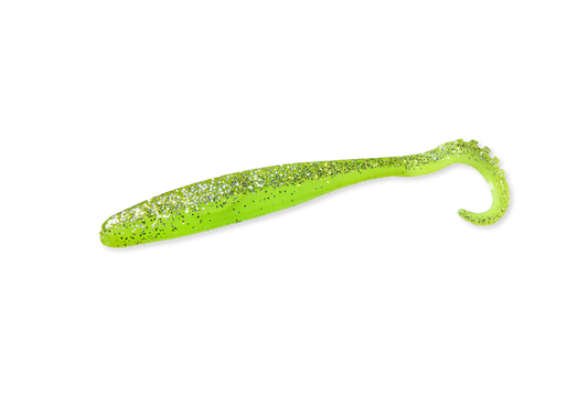 RenzWorm Green Lime soft bait is a UV-effective lure that shows up clearly in murky water – a summer must-have.