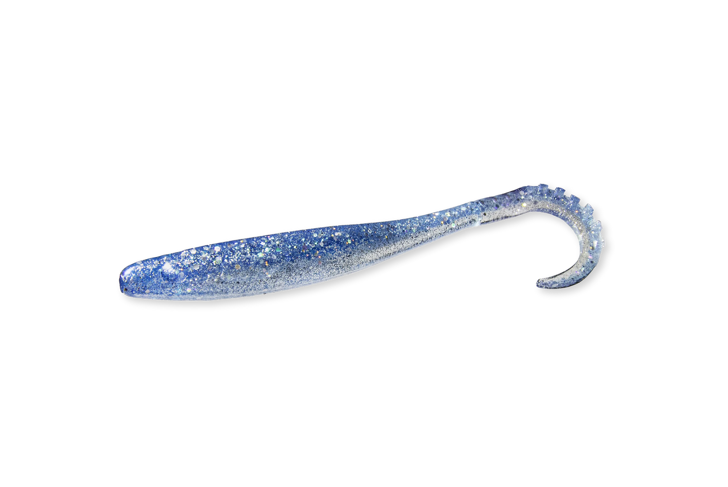 RenzWorm Blue Pearl Gummiköder liefert eine natürliche Kleinfischimitation im klaren Wasser – perfekt für Barsch.