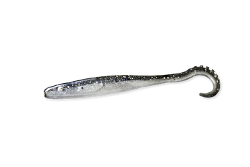 RenzWorm Black Star Gummiköder ist eine dunkle Silhouettenfarbe, die sich beim Winterangeln in tiefem Wasser hervorragend bewährt.